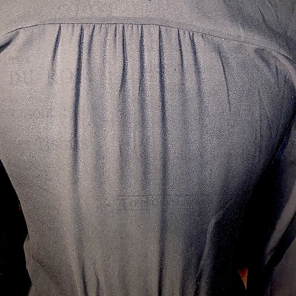 Lush black XS blouse dress business casual simple black work outfit lined skirt‌ - Picture 7 of 9